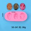 Molde para Bolo de Açúcar Flip DIY Menina Caveira Molde de Silicone Chip de Cera Aromaterapia Imagem Rainha Dama Molde de Beliscar Le
