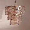 Sala de Estar, Sala de Jantar, Quarto, Escritório em Estilo Francês de Meados do Século, Villa de Luxo Leve, Hotel, Bar de Vidro Artesanal, Lustre para Café