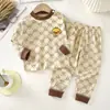 Conjunto de ropa interior para niños algodón puro otoño ropa interior térmica para bebé mallas largas ropa cálida para niños ropa infantil material de algodón puro