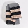 Leggings Gruesos Forrados de Polar para Niñas con Puños de Calcetín para Otoño e Invierno, Calcetines Apilados Tejidos, Medias de Nueve Puntos para Niños