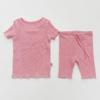 Ins Ropa de Bebé y Niños Pequeños Estilo Coreano Color Caramelo Manga Corta Traje para Casa Verano Refrescante y Cómodo Pijama para Usar Afuera