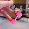 Llavero Colgante Mini Mancuerna de Fitness Creativo Pareja Coche Bolsa Llavero Deportivo Colgante Pequeño Venta al por Mayor