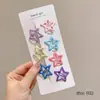 Pinzas para el Cabello de Estrella Lindos Clips Pequeños de Colores Accesorios para el Cabello Pinzas Laterales para Mujer Estilo Coreano Pasadores de Estrella de Cinco Puntas Pinzas para el Flequillo Venta al por Mayor