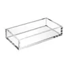 Caja de almacenamiento de pañuelos de acrílico, caja de servilletas para habitación de hotel, caja de almacenamiento de toallas de mano para escritorio de salón de belleza, hecha a medida