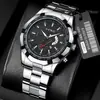 Reloj de hombre relojes reloj de cuarzo de aspecto elegante impermeable luminoso de negocios reloj de comercio exterior hombres