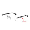 Gafas de lectura anti luz azul de alta definición para mujer, adecuadas para personas de mediana edad y mayores, elegantes gafas retro anti luz azul con bordes cortados