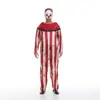Conjunto de Máscara de Fantasia de Palhaço Sangrento de Pesadelo Fantasia de Palco Halloween Fantasia de Terror Role Play Fantasia Masculina