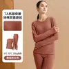 [Enlace Exclusivo] Ropa Interior Térmica Gruesa de Invierno 280g Algodón Puro con Forro Polar Traje de Manga Larga para Pareja Hombres y Mujeres