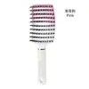 Peine de Curva Grande con Gradiente Transfronterizo Peine Masajeador Esponjoso para la Parte Superior del Cráneo Peine de Fila de Cerdo Hiena Peine para Peinar el Cabello Peine de Peluquería
