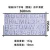 Molde de Colgante Alfanumérico Zhongcheng 26 Pasteles Letras Inglesas Alto Espejo Forma de Manualidad Hecha a Mano