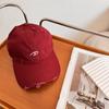 Boné de Baseball Street Style Marca da Moda Estilo Coreano para Menina Chapéu Fashion com Buraco de Aba Larga Simples Versátil Topo Macio para Homens
