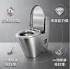 Tapa de inodoro de acero inoxidable 304, a prueba de heladas, adecuada para bares, KTVs y baños públicos móviles; también funciona como un inodoro de descarga y presenta un diseño a prueba de olores