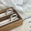 Onihan S925 Prata Esterlina Coreia do Sul Moda Simples Anel Distintivo All-match Diário Deslocamento Temperamento Anel De Sentido Avançado