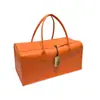 Nova caixa de presente do Ano do Dragão luxo leve bolsa de armazenamento de couro pu vermelho caixa de presente frutas secas frescas caixa de produtos de Ano Novo