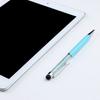 Lápiz capacitivo de cristal lápiz táctil lápiz de punta dos en uno punta de silicona para ipad tableta teléfono