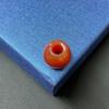 Cuentas de ágata roja con agujeros grandes, cuentas dispersas, accesorios de joyería para bricolaje, cadena de suéter, accesorios de ropa, apertura de 2-5 mm, cuentas tejidas