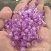 Contas de Ábaco Roxas com Furo Grande Contas Soltas de Jade Atacado Roxo 8x5mm Rosca Grande para Montagem de Joias de Jade DIY