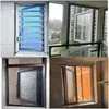Plegable invisible pantalla marco estrecho ventana telescópica ventana pequeña ventilación cadena de suministro transfronteriza venta al por mayor