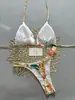 2026 Nuevo Bikini Floral de Comercio Exterior Europeo y Americano Sexy sin Espalda Estilo Resort Traje de Baño de Dos Piezas para Mujer Venta al por Mayor