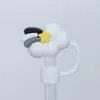 Tapa para Popote Stanley 10mm Diámetro Grande PVC Popote Suave Tapa Muñeco de Dibujos Animados Tapa Antipolvo Mayoreo