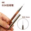 Caneta de desenho com tubo de agulha para nail art com tampa caneta de desenho colorida ultrafina linha de gancho francês construção caneta de fototerapia para vinheta ferramenta de nail art