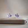 Pendientes Clásicos de Trébol de Cuatro Hojas, Elegantes y Sencillos, Pendientes Versátiles de Nicho, Lujo Ligero, Pendientes Retro de Alta Gama al por Mayor