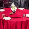 Funda Protectora Giratoria Redonda Grande para Mesa de Hotel Mantel de Mesa Giratoria Redonda de Vidrio de Lujo Ligero Mantel de Color Sólido