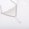 Europeo y Americano Más Vendido Aleación Cruzada Columna Cuadrada Colgante Pulsera Collar Anillo Exquisito Moda Versátil Conjunto de Joyería