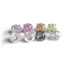 Brincos de Titânio F136 com Zircônia Cortada em Estrela, Targos Cocleares, Targos Labiais de Liga de Titânio G23 com Rosca Interna, Joias para Piercing, Targos de Cartilagem Auricular