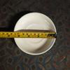 Prato pequeno de cerâmica branca pura Prato pequeno de sabor Prato pequeno Prato de osso no espeto Restaurante Loja de café da manhã Prato de tinta doméstica Paleta de porcelana Pintura tradicional chinesa