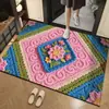 Fabricante de felpudo de entrada estilo lana 3D transfronterizo, alfombrilla de baño, alfombrilla de tierra de diatomeas, alfombrilla de baño antideslizante