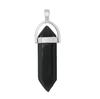 Colgante de punta de cuarzo cristal natural ágata bala hexágono collar colgante Tiktok