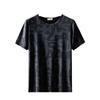 Fabricante Fonte Camiseta de Manga Curta Seda Gelo Masculina 2024 Novo Verão Refrescante Tendência Estudantil Versátil Meia Manga Roupa Masculina