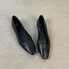 Versión de piel~Zapatos Mary Jane de punta cuadrada francesa para mujer, nuevo modelo 2026, sin cordones, zapatos cómodos y versátiles para mujer
