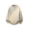 Suéter de Punto Rayado para Hombre, Otoño/Invierno 2025 Nuevo de Moda Simple Versátil Holgado Cuello Redondo Moda Pulóver Superior