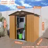 Cuarto de Almacenamiento Exterior, Cobertizo de Herramientas, Almacenamiento de Jardín, Casa de Almacenamiento Sencilla, Casa Modular para Terraza de Patio, Cuarto de Almacenamiento Móvil Desmontable