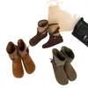Botines de suela gruesa para mujer, botines de ante con punta redonda, Botas de mujer Estilo Nuevo Otoño/Invierno 2026, Botas Martin con Hebilla Retro Francesa