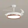 Lámpara de Sala Lámpara de Techo Color Nogal Sencillo Lámpara de Dormitorio Retro Estilo Mid-Century Protección Ocular Ola Rectangular Lámpara Principal de Pasillo