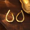 Pendientes de plata de ley 925 con diseño de nicho estilo coreano, con hebilla para la oreja, sencillos, irregulares y modernos de verano para mujer.