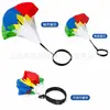 Paracaídas Individual de Colores Empalmados para Entrenamiento de Resistencia con Cinturón de Cintura Ajustable para Atletismo y Entrenamiento de Fuerza Explosiva