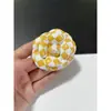 Tela de Microfibra Estampada Elegante de 6.6cm Flor Camelia Flor Pequeña Fragante Joyería Flor para Zapato Broche de Solapa Pinza para el Cabello Broche