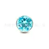 Paquete de Clavo de Titanio F136 con Cierre Mariposa Integrado de Circonita 5A Aretes para Oído Joyería para Piercing Corporal de Aleación de Titanio G23