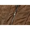 ORIGTEEN Chaqueta de Algodón Cálida Holgada Estilo Retro para Hombres y Mujeres Abrigo de Felpa de Ante de Algodón Cuello Alto Chaqueta de Trabajo MY9032