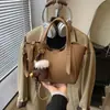 Bolso de Mano de Alta Gama Versátil de Nicho Nuevo para Mujer Textura Retro Hombro Único Cruzado Cubo Bolso de Viaje
