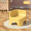 Taburete de baño con respaldo para el hogar, taburete de baño para bebés, silla de plástico grueso, taburete bajo apilado de esquina para baño