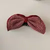 Novos Grampos de Cabelo Xadrez Vermelho Estilo Coreano, Tiara de Cabelo, Cordas de Cabelo, Acessórios de Cabelo para Atmosfera de Ano Novo, Elásticos para Coque, Cordas para Rabo de Cavalo, Enfeites de Cabelo