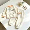 Conjunto de Ropa para Niña Primavera/Otoño 2026 Nueva Moda Casual Otoñal para Niñas, Sudadera y Pantalón Jogger Infantiles Conjunto de Dos Piezas