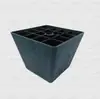 Pies de plástico para sofá altos Cuadrados trapezoidales pies de plástico para sofá almohadilla para aumentar altura accesorios de ferretería para muebles refuerzo universal