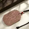Marca Hexiang Tarjeta de Incienso Pintada Método Antiguo Colgante para Coche Adorno Hecho a Mano Colgante para Coche Cordón Portátil para Teléfono Fábrica de Regalos Venta al por Mayor