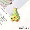 Flor Brilhante Fofa Linguagem das Flores Pequeno Animal DIY Acessórios de Resina Chaveiro Pingente Desenho Animado Fofo